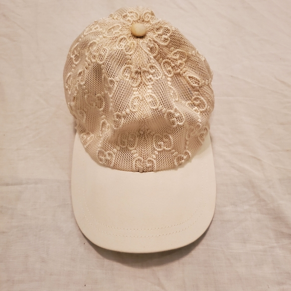 Auth Gucci Lace Embroidered Baseball Hat Size L - Picture 15 of 16